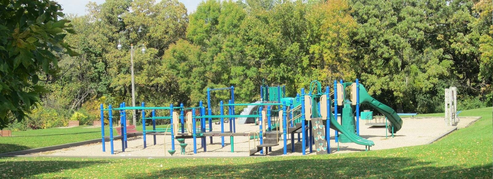 The playground at Depot Park in Kenyon