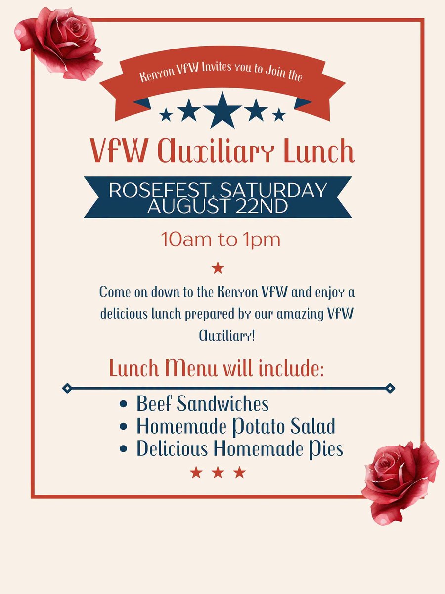 VFW Auxiliary lunch