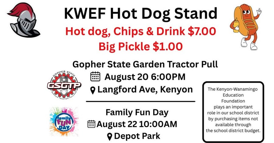 KWEF hot dog stand